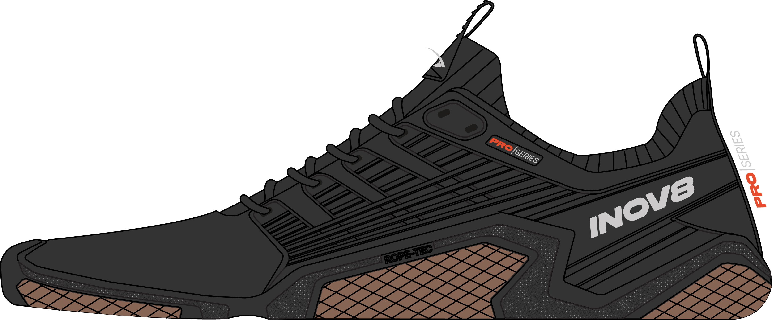 Image Inov8  Bare-XF Pro  Women BLACK/GUM  W7